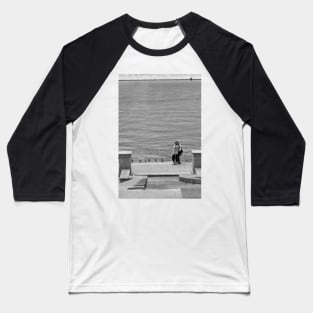 Enamoured Couple on Quay Baseball T-Shirt